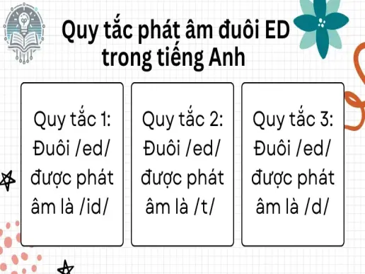 Học nhanh quy tắc ed trong tiếng Anh chuẩn nhất cho người mới