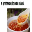 Cách pha nước chấm ngon chuẩn vị cho mọi bữa cơm gia đình