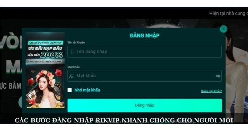 Các bước đăng nhập Rikvip đơn giản, nhanh chóng cho người mới