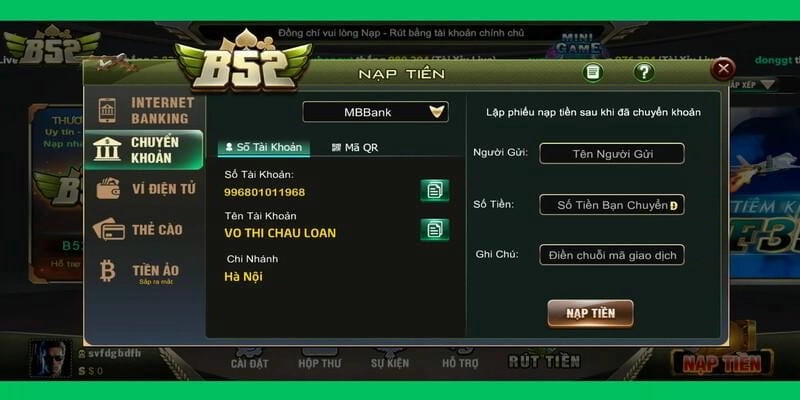 Hướng Dẫn Khôi Phục Mật Khẩu Tại B52Club