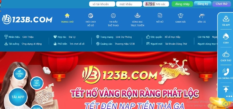 Nhận quà tặng đặc biệt khi Tải App 123B