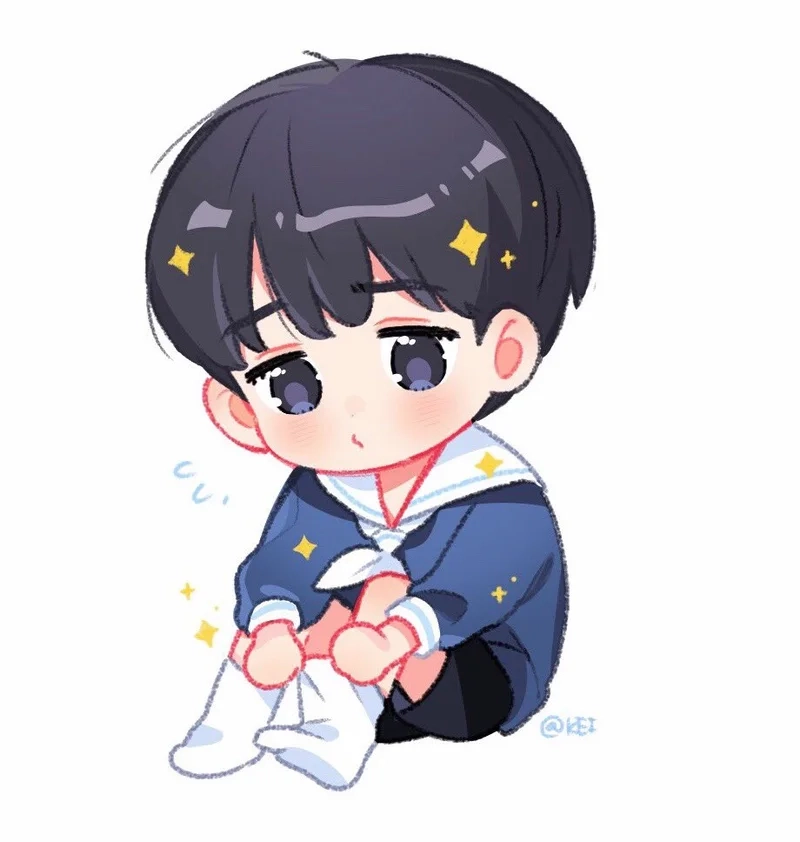 Tải ngay hình ảnh anime chibi cute nam siêu dễ thương