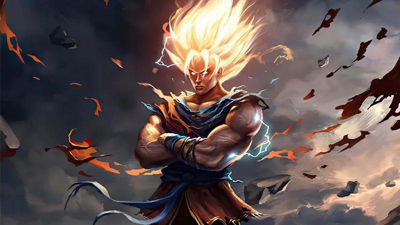 Tải ngay ảnh goku ngầu 3d cực đẹp và sắc nét