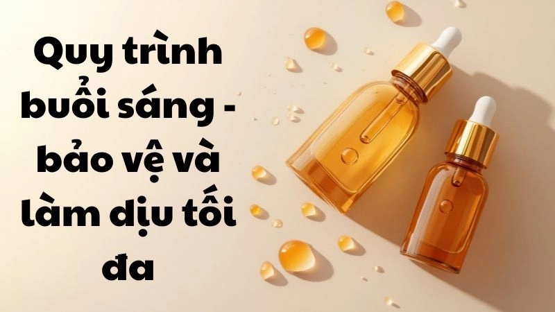 Quy trình buổi sáng - bảo vệ và làm dịu tối đa