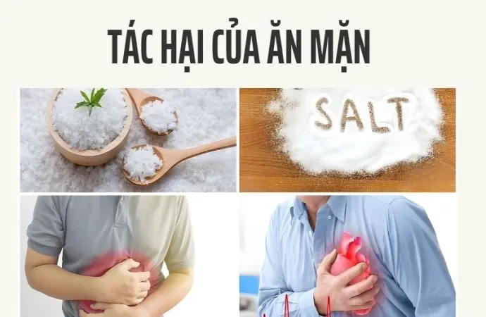 Tác hại của ăn mặn khiến thận quá tải nghiêm trọng