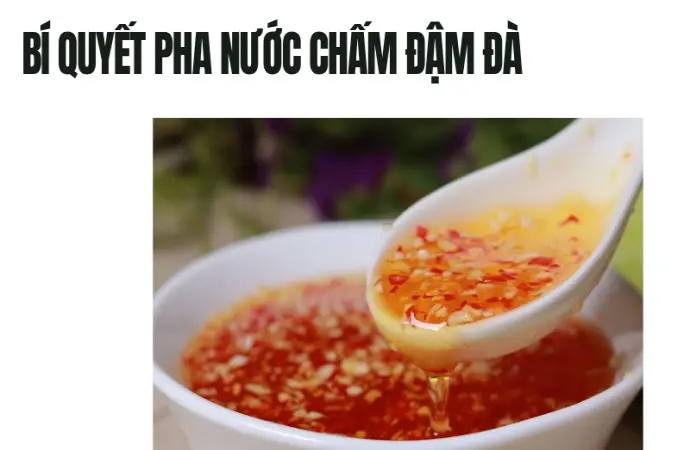 Cách pha nước chấm ngon chuẩn vị cho mọi bữa cơm gia đình