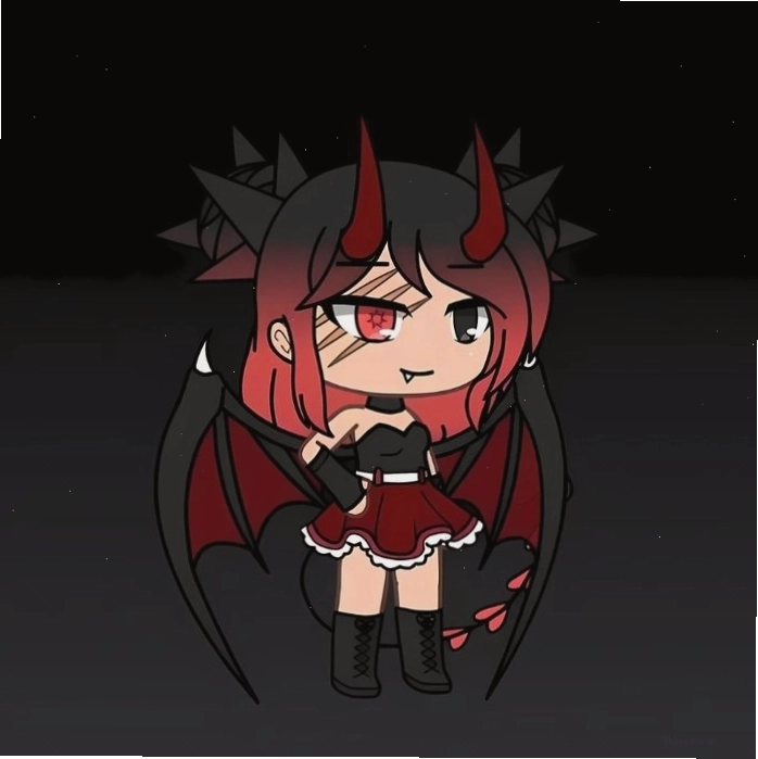 Ảnh ác quỷ anime chibi dễ thương, ngọt ngào