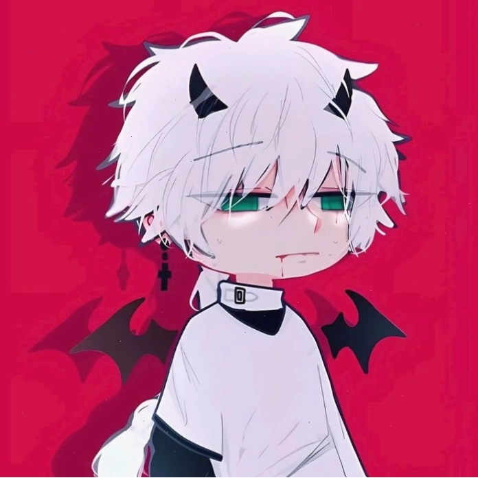 Ảnh ác quỷ anime chibi dễ thương với biểu cảm ngọt ngào