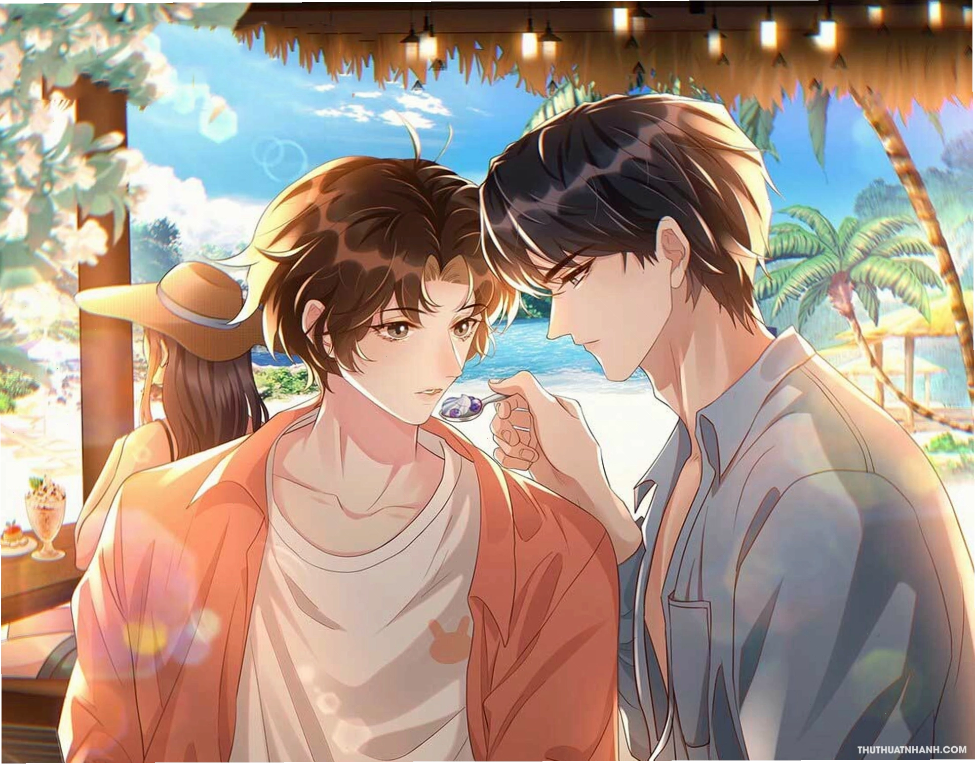 Ảnh đam mỹ anime hôn nhau lãng mạn