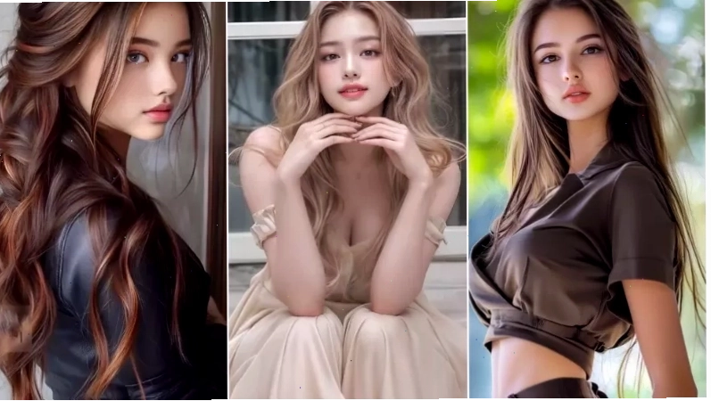 Ảnh gái tây xinh đẹp tựa thiên thần với làn da rạng rỡ và ánh mắt cuốn hút