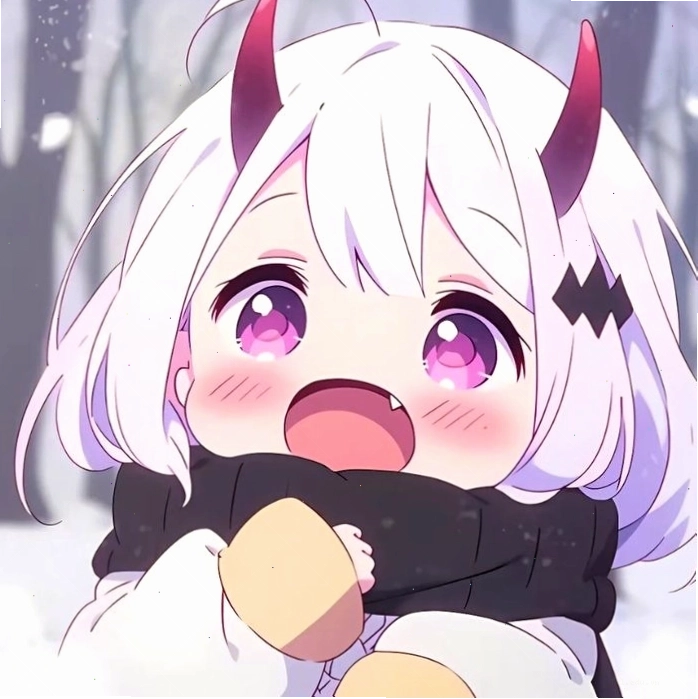 Avatar ác quỷ anime chibi dễ thương, biểu cảm vui nhộn