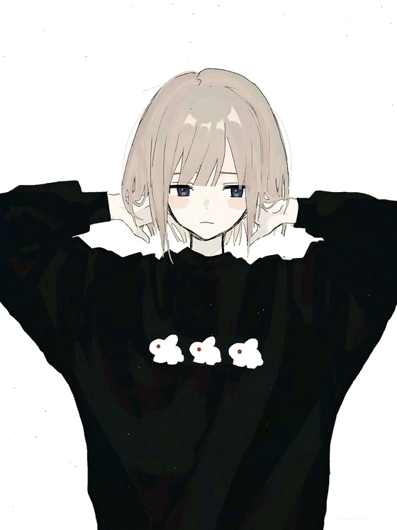 Avatar anime nữ tóc ngắn dễ thương với đôi mắt to tròn