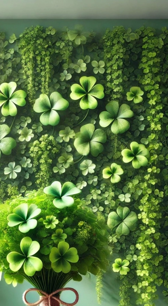 Avatar cỏ 4 lá với họa tiết độc đáo