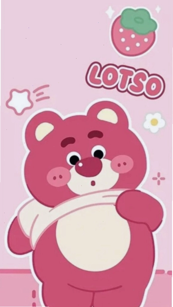 Avatar gấu dâu hoạt hình phong cách kawaii