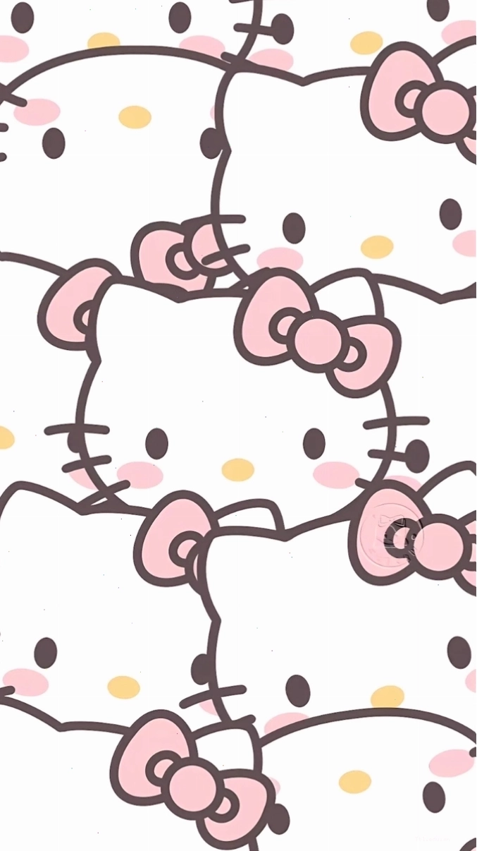 Avatar Hello Kitty với thông điệp 'Never Give Up'