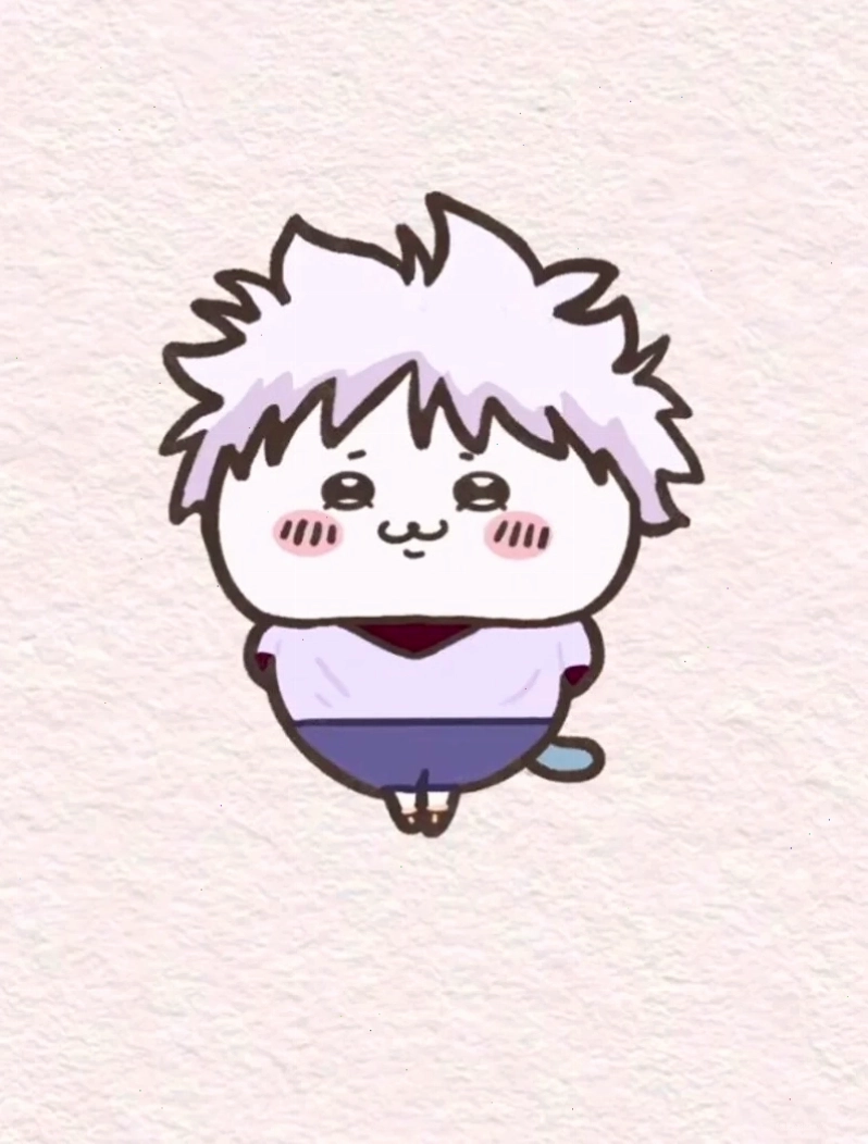 Avatar Killua anime chibi với hiệu ứng màu sắc tươi sáng