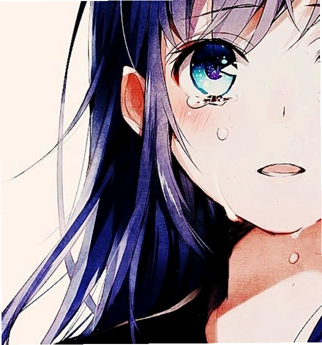 Avatar nữ anime buồn khóc trong mưa, mang vẻ đẹp mong manh và yếu đuối
