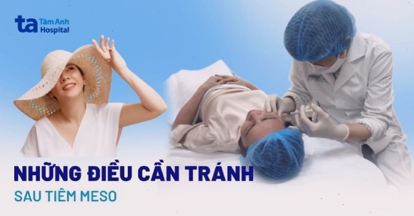 Bảo vệ da khỏi ánh nắng sau tiêm meso
