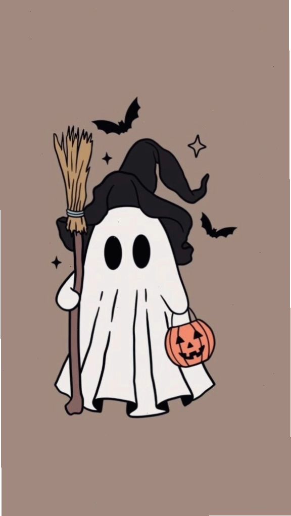 Bé ma vô tri hóa trang Halloween