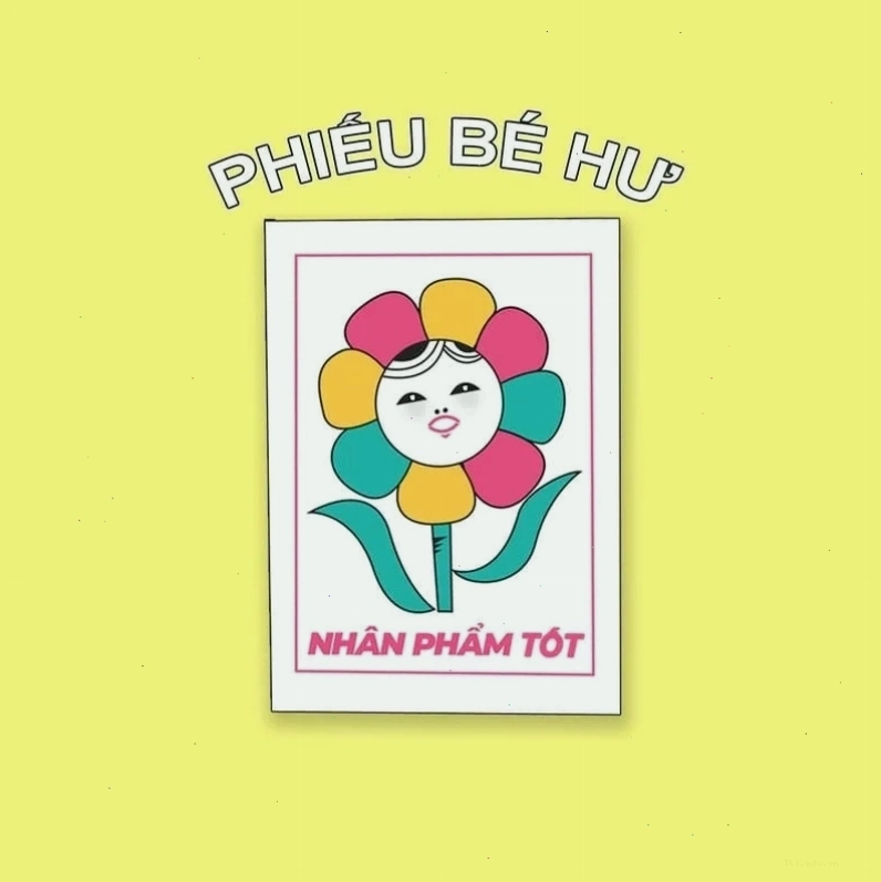 Bức ảnh phiếu bé ngoan meme hài hước với biểu cảm độc đáo