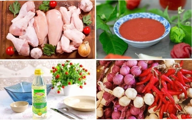 Các nguyên liệu tươi ngon để làm món gà sốt chua ngọt