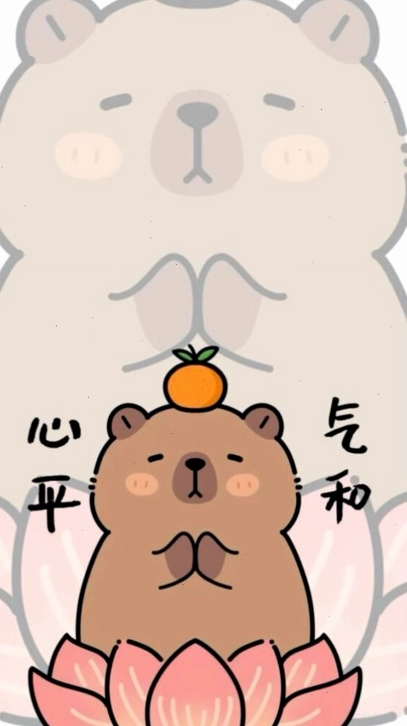 Capybara ngồi thiền giác ngộ sự vô tri đỉnh cao