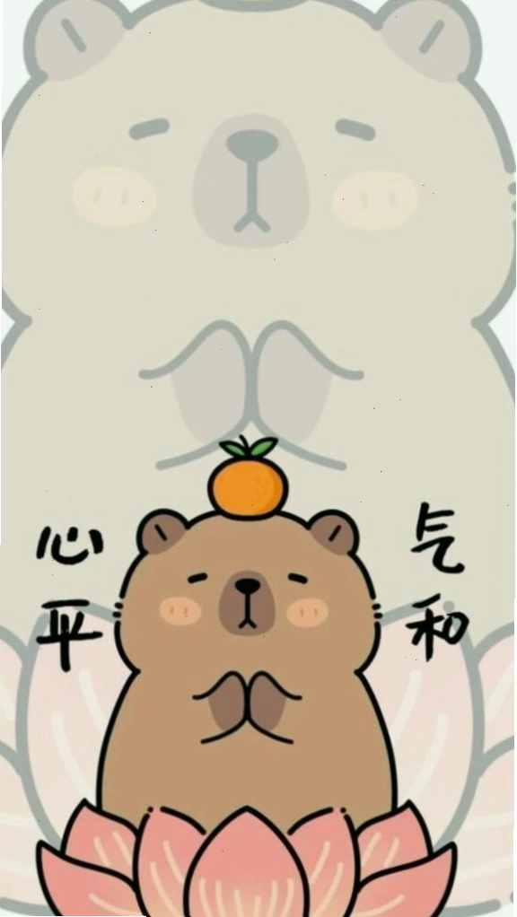 Capybara ngồi thiền giác ngộ sự vô tri đỉnh cao