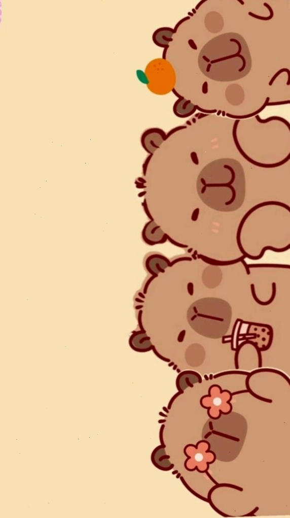 Capybara xếp hàng vô tri đáng yêu làm avatar