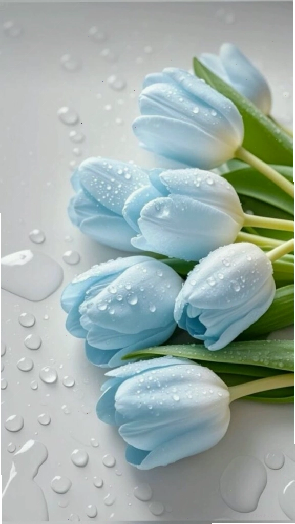 Chậu hoa tulip với vẻ đẹp thanh lịch