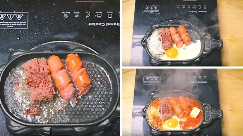 Chế biến các topping cho bánh mì chảo