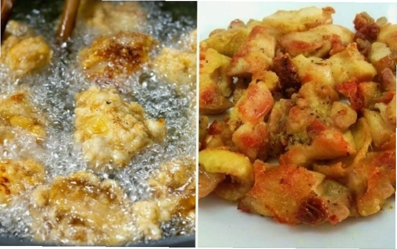 Chiên gà vàng giòn hấp dẫn