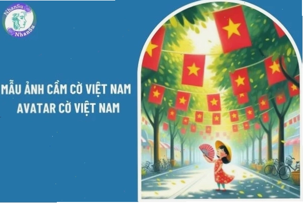 Cô gái cầm cờ Việt Nam, một hình ảnh đẹp và ý nghĩa cho avatar