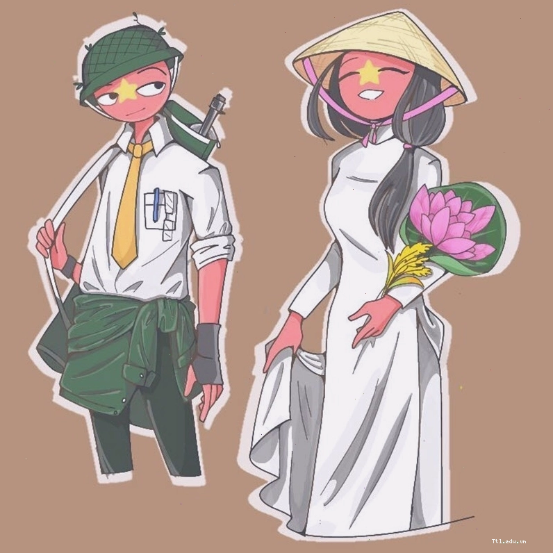 Cô gái Việt Nam với nụ cười tươi tắn trong trang phục áo dài, làm avatar ảnh Việt Nam cute
