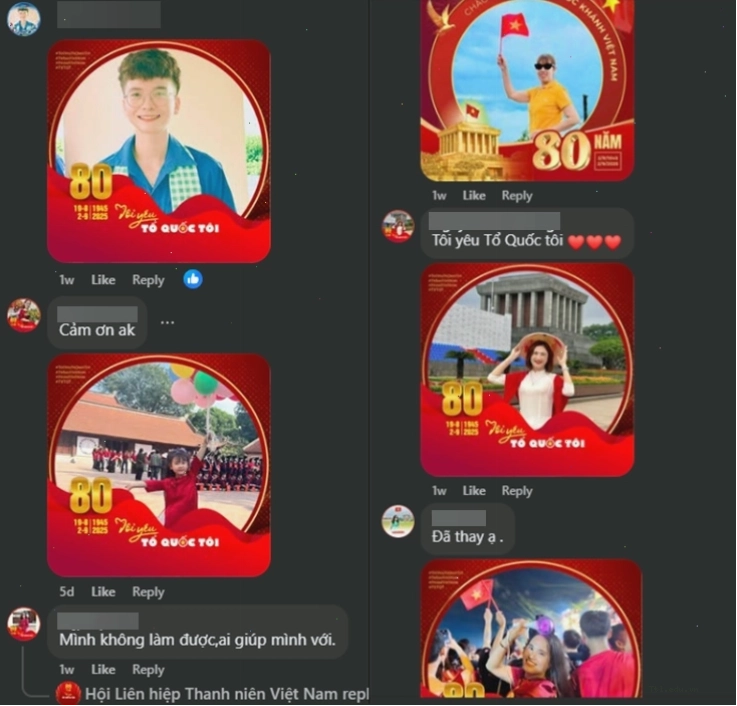 Cộng đồng mạng Facebook thay ảnh đại diện đỏ rực mừng lễ 2/9