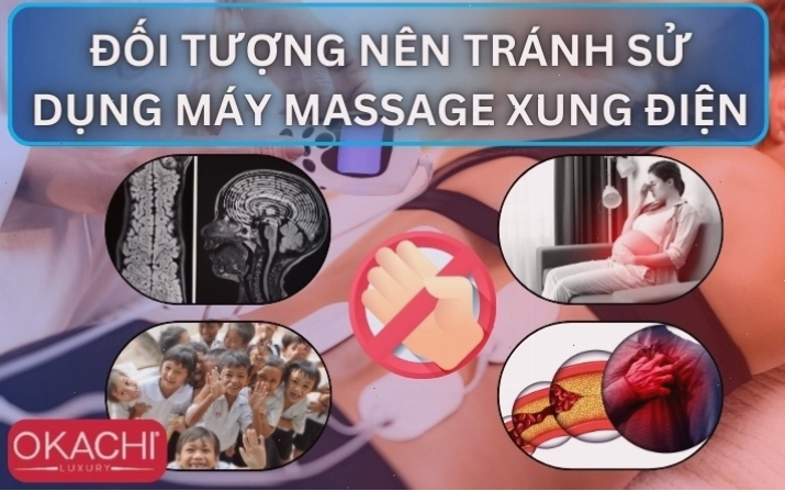 Đối tượng nên tránh sử dụng máy massage xung điện
