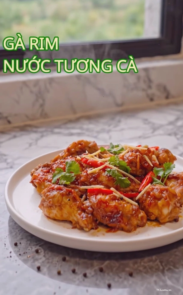Gà rim nước tương cà lạ miệng