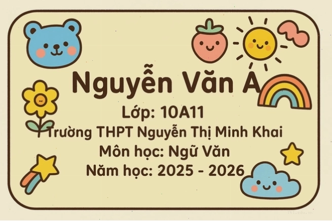 Giao diện chọn màu sắc cho avatar lớp