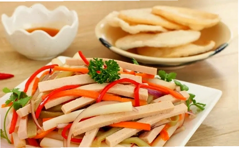 Gỏi giò nạc ngó sen thanh mát