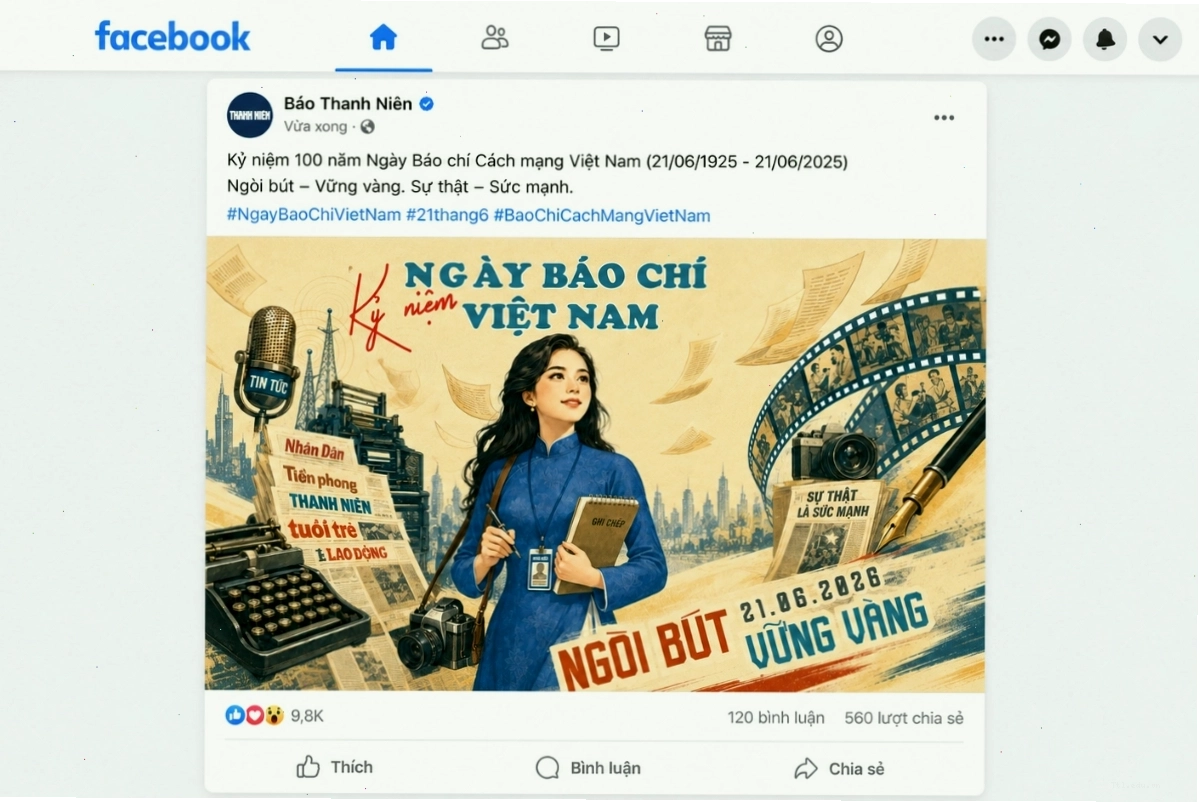 Gợi ý mẫu thiết kế chào mừng ngày Báo chí Cách mạng Việt Nam 21/6 sáng tạo và mới nhất