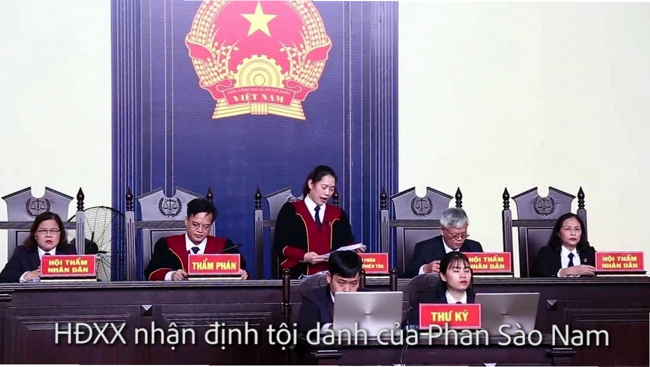 HĐXX nhận định tội danh của Phan Sào Nam