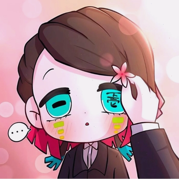 Hình ảnh ác quỷ anime chibi dễ thương với đôi mắt to tròn long lanh