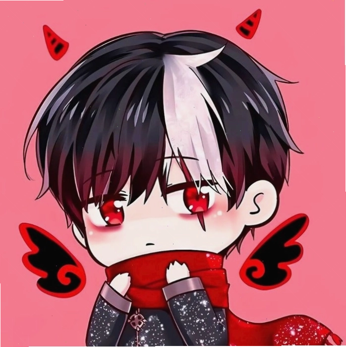 Hình ảnh ác quỷ anime chibi nữ với nét đáng yêu và biểu cảm tinh nghịch