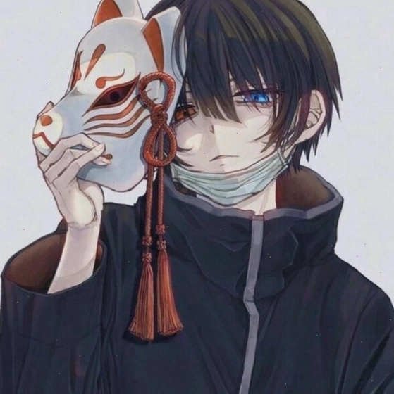 Hình ảnh anime nam ngồi một mình dưới mưa, biểu cảm lạnh lùng