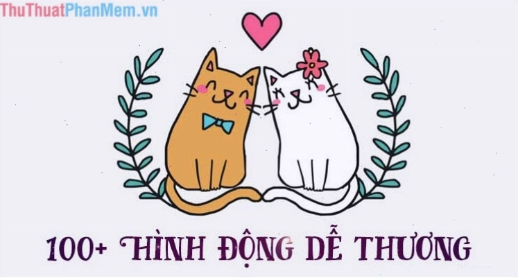 Hình ảnh động dễ thương dành cho nhóm 4 người