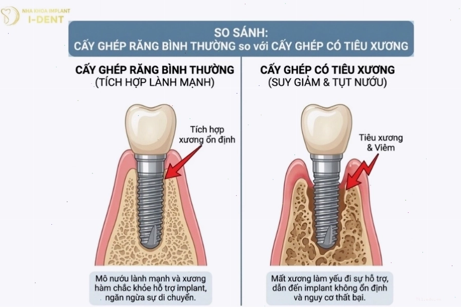 Hình ảnh nha sĩ kiểm tra tình trạng răng implant cho bệnh nhân
