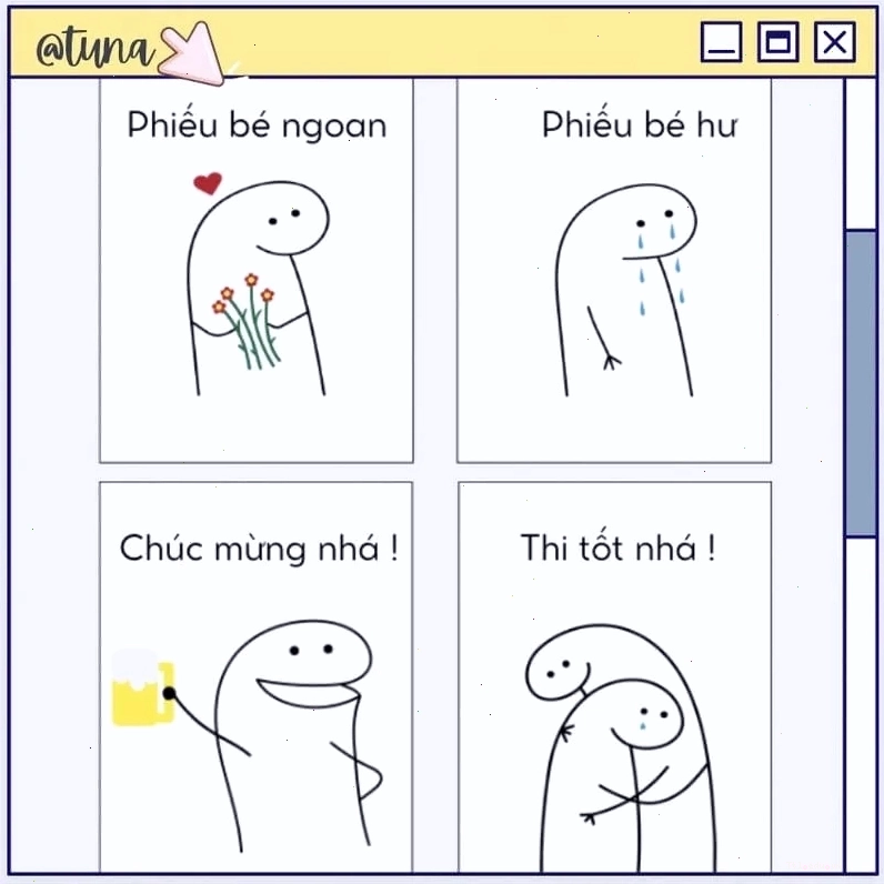 Hình ảnh phiếu bé ngoan meme đáng yêu dùng để bắt đầu ngày mới