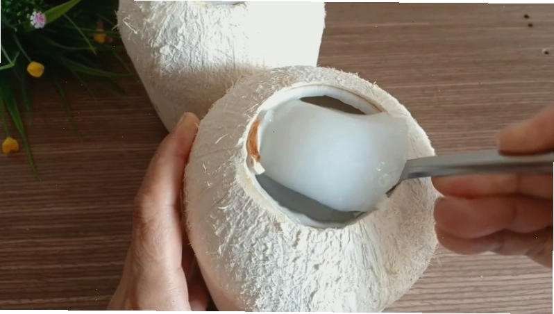 Hình ảnh rau câu dừa non hấp dẫn