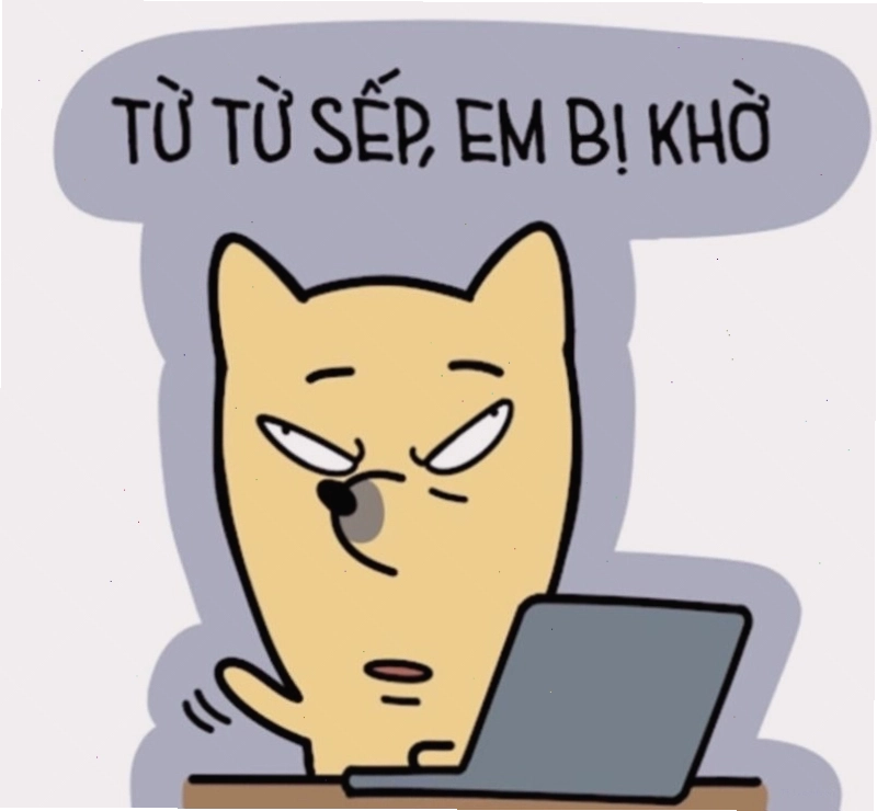 Hình nền máy tính meme tình huống công sở hài hước