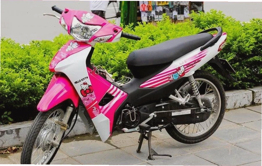 Hình nền xe Wave độ với góc chụp toàn cảnh ấn tượng