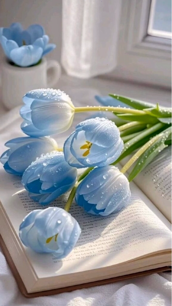 Hoa tulip nở vào mùa xuân, báo hiệu sự tươi mới